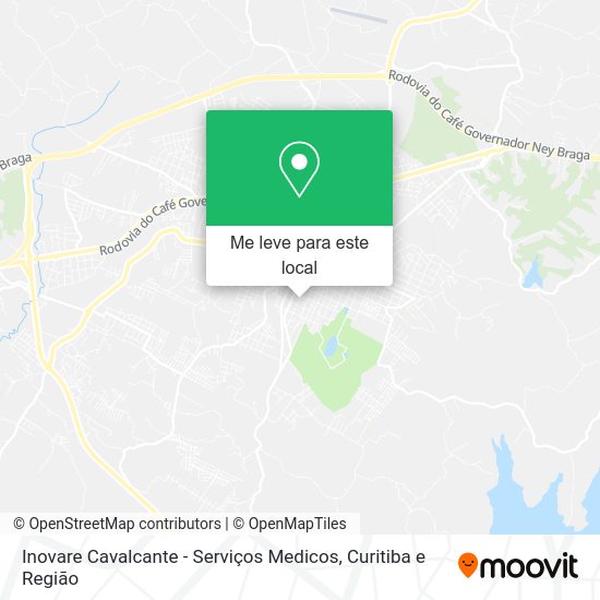 Inovare Cavalcante - Serviços Medicos mapa