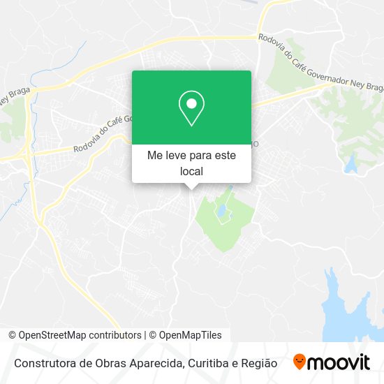 Construtora de Obras Aparecida mapa