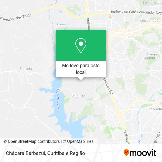 Chácara Barbazul mapa
