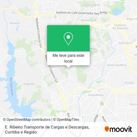 E. Ribeiro Transporte de Cargas e Descargas mapa