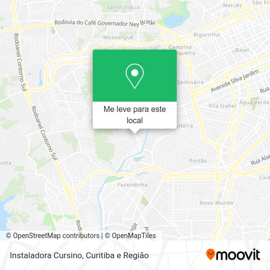 Instaladora Cursino mapa
