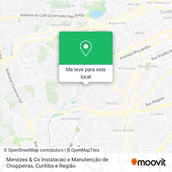Menezes & Co Instalacao e Manutenção de Choppeiras mapa