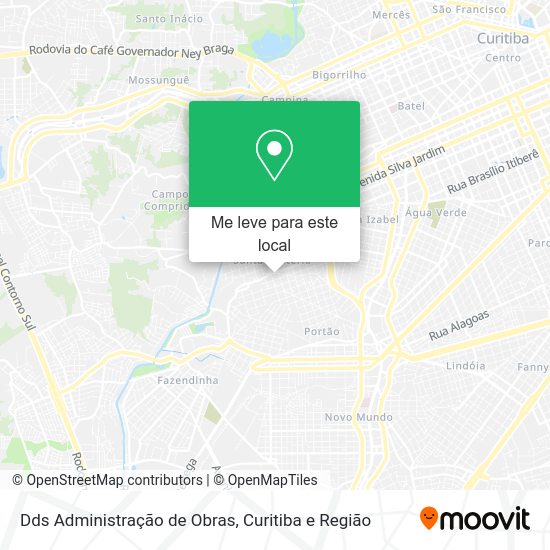 Dds Administração de Obras mapa