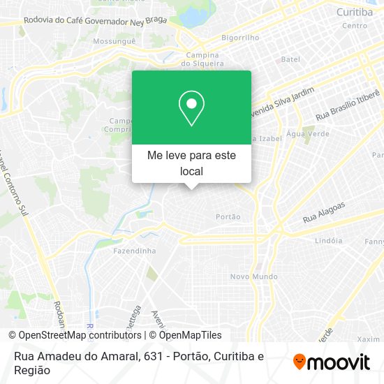 Rua Amadeu do Amaral, 631 - Portão mapa