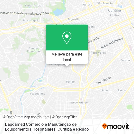 Dagdamed Comercio e Manutenção de Equipamentos Hospitalares mapa