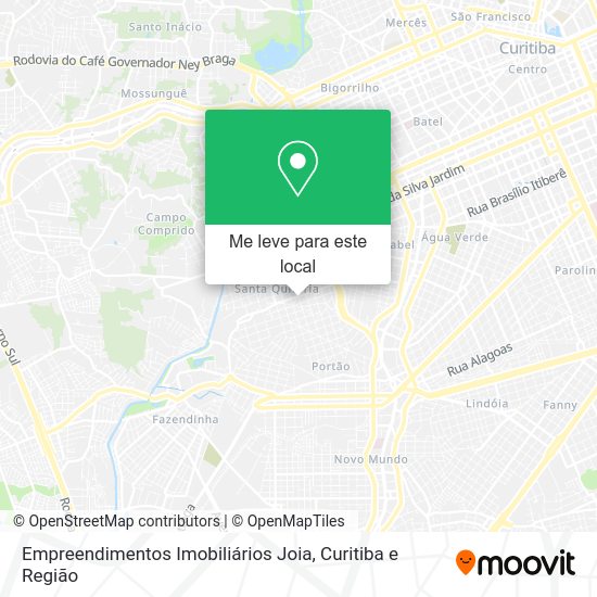 Empreendimentos Imobiliários Joia mapa