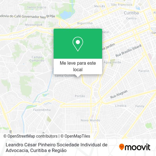 Leandro César Pinheiro Sociedade Individual de Advocacia mapa