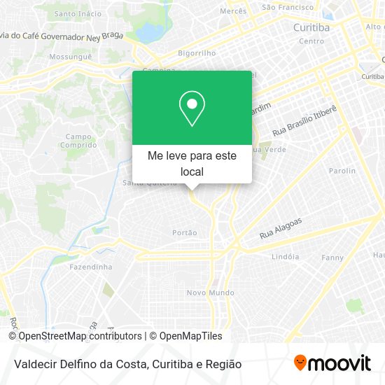 Valdecir Delfino da Costa mapa