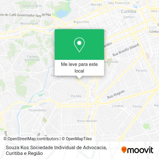 Souza Kos Sociedade Individual de Advocacia mapa