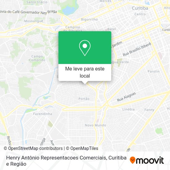 Henry Antônio Representacoes Comerciais mapa
