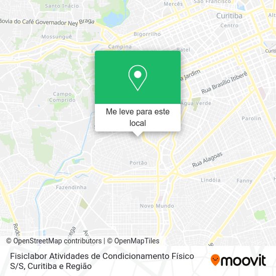 Fisiclabor Atividades de Condicionamento Físico S / S mapa
