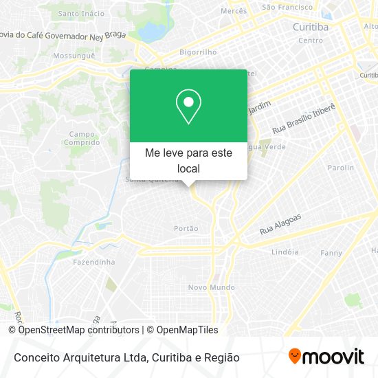 Conceito Arquitetura Ltda mapa