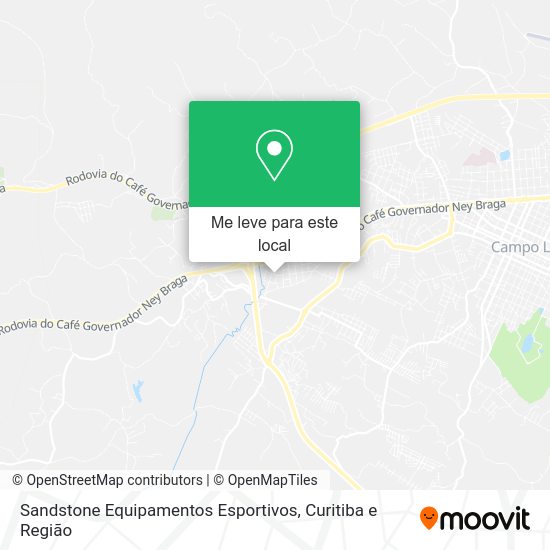 Sandstone Equipamentos Esportivos mapa