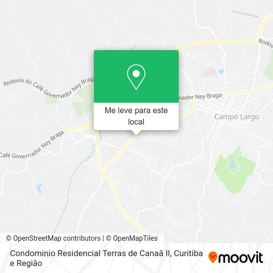 Condominio Residencial Terras de Canaã II mapa