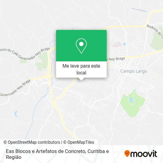 Eas Blocos e Artefatos de Concreto mapa