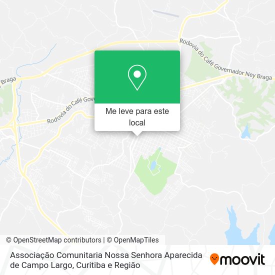 Associação Comunitaria Nossa Senhora Aparecida de Campo Largo mapa