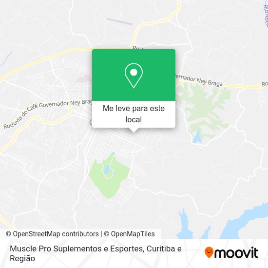 Muscle Pro Suplementos e Esportes mapa