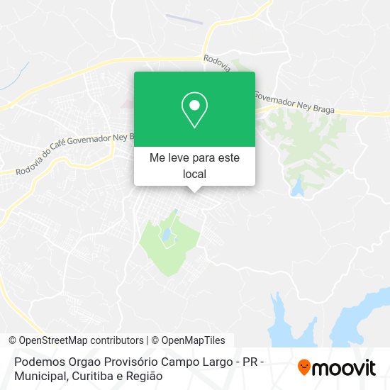 Podemos Orgao Provisório Campo Largo - PR - Municipal mapa