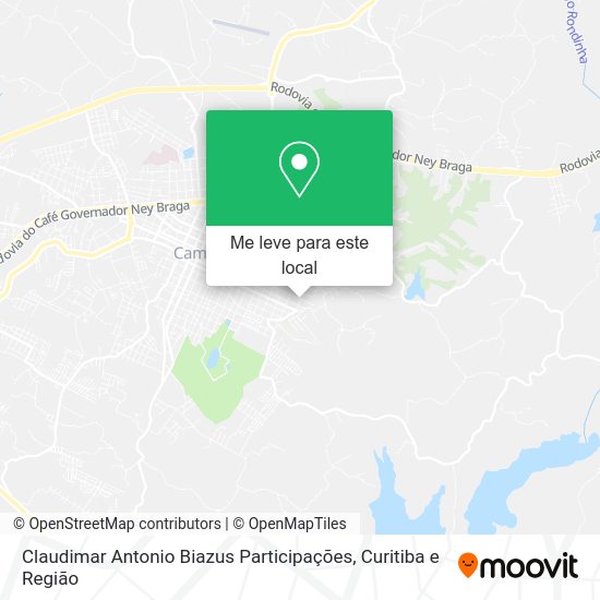 Claudimar Antonio Biazus Participações mapa
