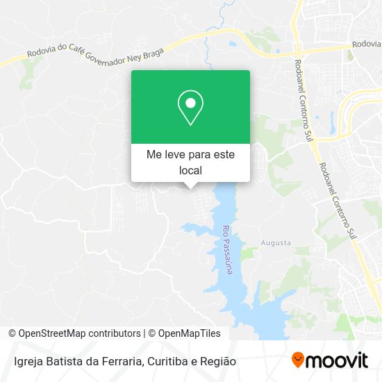Igreja Batista da Ferraria mapa