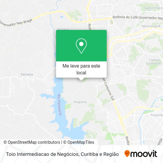 Toio Intermediacao de Negócios mapa