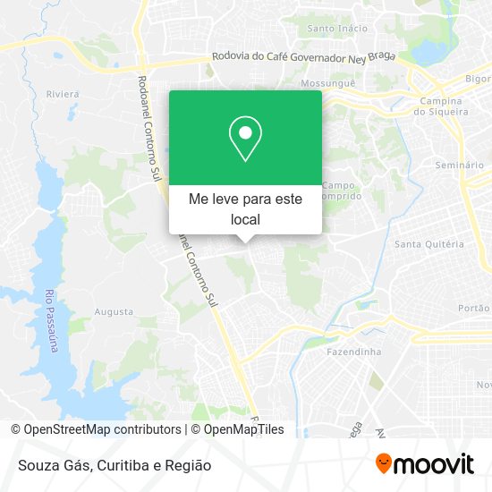 Souza Gás mapa