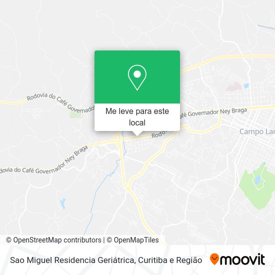Sao Miguel Residencia Geriátrica mapa