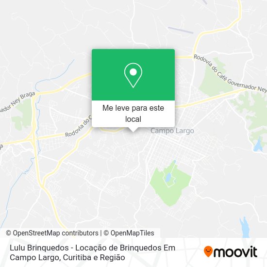 Lulu Brinquedos - Locação de Brinquedos Em Campo Largo mapa