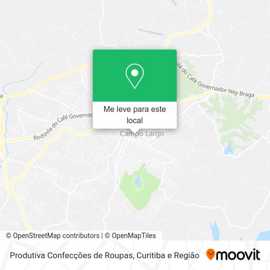 Produtiva Confecções de Roupas mapa