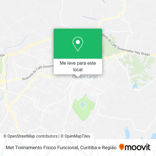 Met Treinamento Físico Funcional mapa