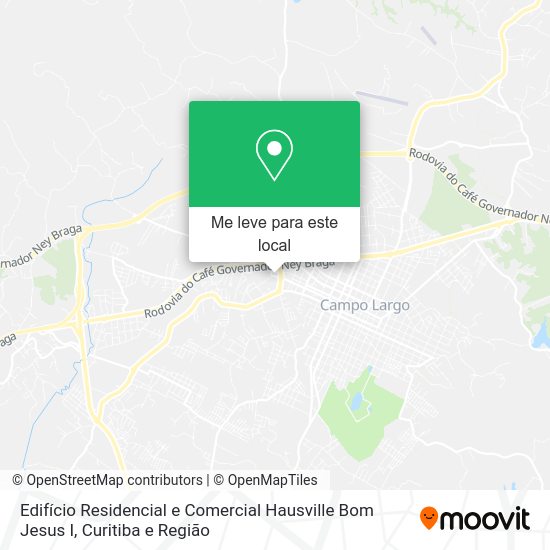 Edifício Residencial e Comercial Hausville Bom Jesus I mapa