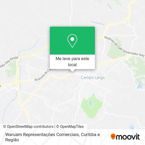 Waruam Representações Comerciais mapa