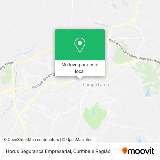 Hórus Segurança Empresarial mapa