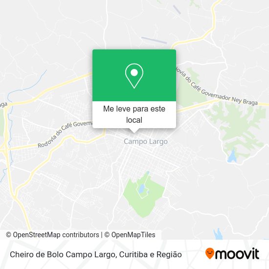 Cheiro de Bolo Campo Largo mapa