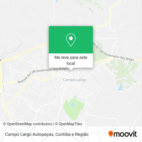 Campo Largo Autopeças mapa