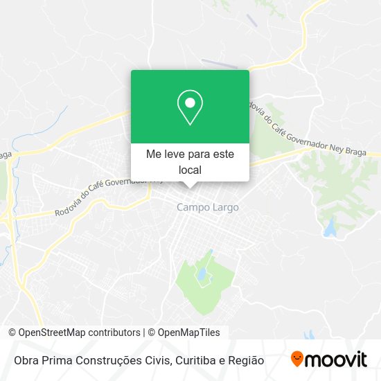 Obra Prima Construções Civis mapa