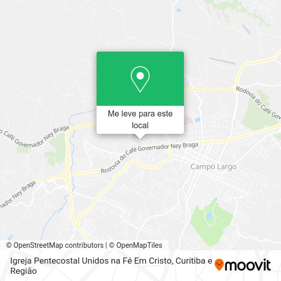 Igreja Pentecostal Unidos na Fé Em Cristo mapa
