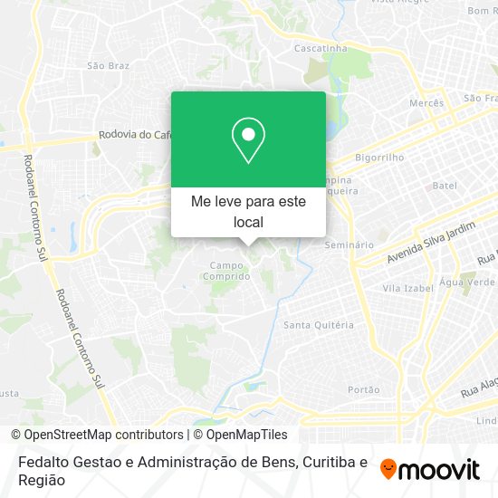 Fedalto Gestao e Administração de Bens mapa