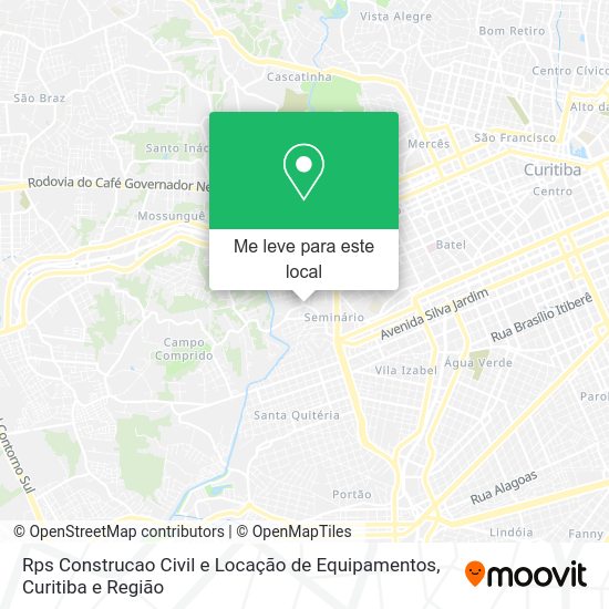 Rps Construcao Civil e Locação de Equipamentos mapa
