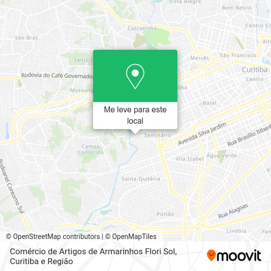 Comércio de Artigos de Armarinhos Flori Sol mapa