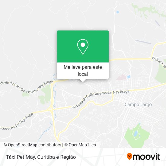 Táxi Pet May mapa