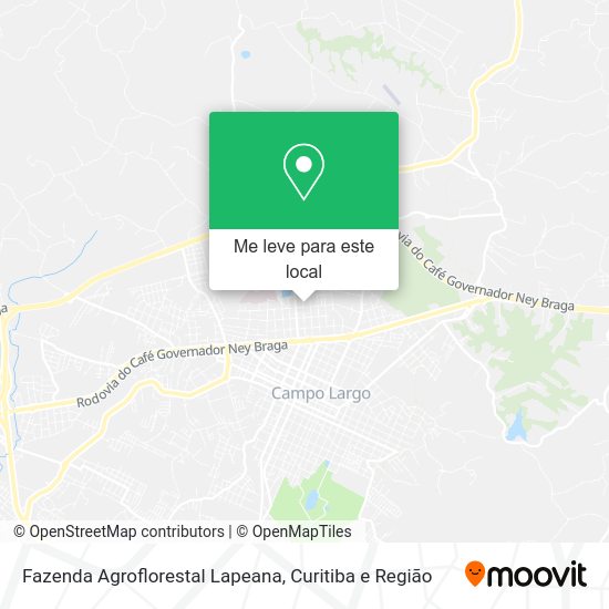 Fazenda Agroflorestal Lapeana mapa
