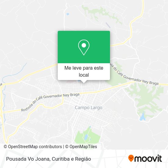 Pousada Vo Joana mapa