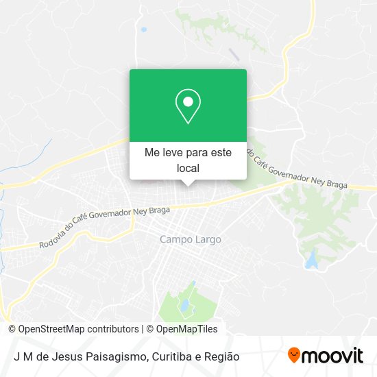 J M de Jesus Paisagismo mapa