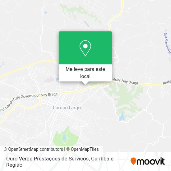 Ouro Verde Prestações de Servicos mapa
