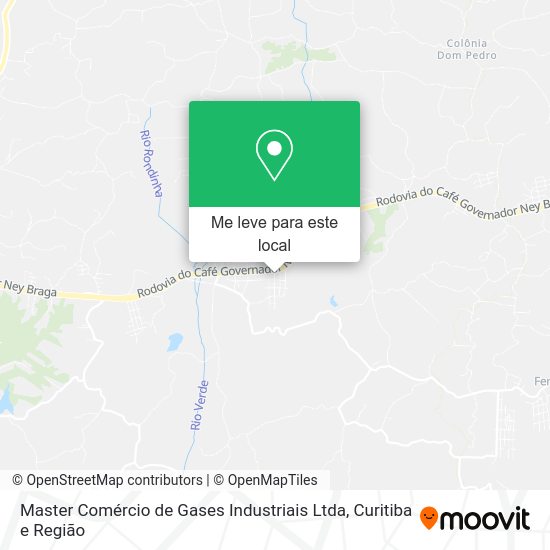 Master Comércio de Gases Industriais Ltda mapa