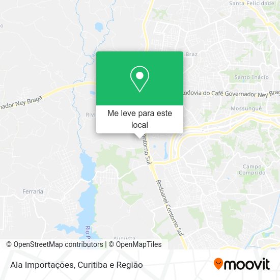 Ala Importações mapa