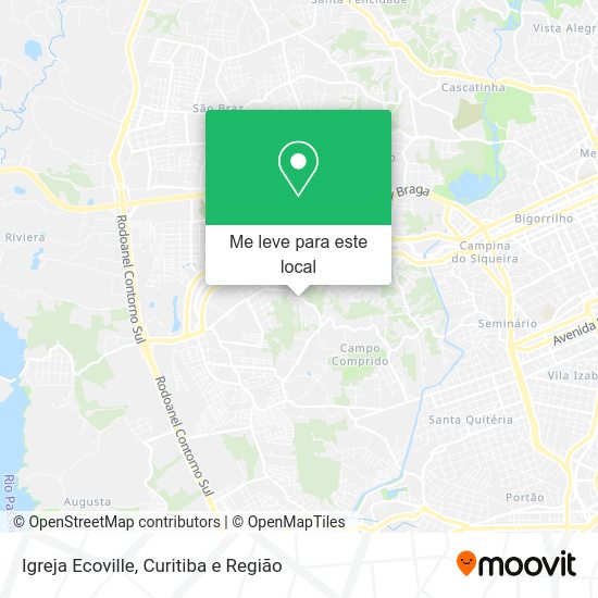 Igreja Ecoville mapa