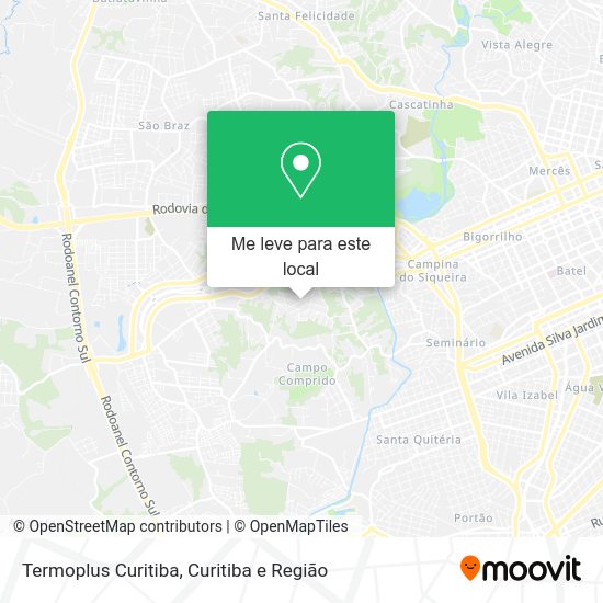 Termoplus Curitiba mapa