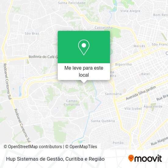 Hup Sistemas de Gestão mapa